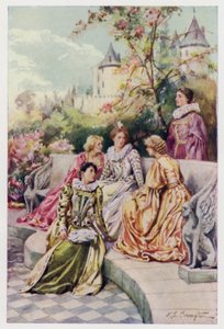 Mary Stuart, gelecekteki İskoç Kraliçesi Mary, mahkemesi Four Marys ile Fransa