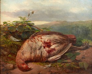Bir Natürmort Ölü Oyun (tuval üzerine yağlı boya) by James Sr Hardy