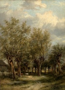 Norwich yakınlarındaki A Lane, Norfolk, 1830 dolayları