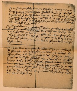 Solway Moss savaşından önce birliklerin hareketi için talimatlar, 1542, 1889 by James Stillie