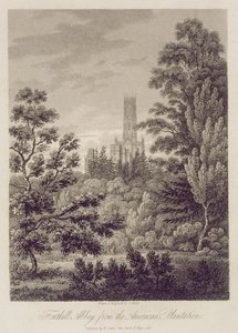 Amerikan Plantasyonundan Fonthill Manastırı, W. Clarke tarafından yayınlandı, New Bond Street, 1812