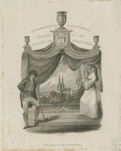 Lichfield Katedrali - Güney Batı Görünümü: gravür, nd [c 1820] by James Storer