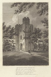 Robert Bloomfield, şair: The Triangular Tower, Shooters Hill (gravür)