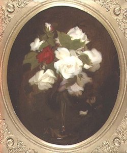Güllü Natürmort (tuval üzerine yağlı boya) by James Stuart Park