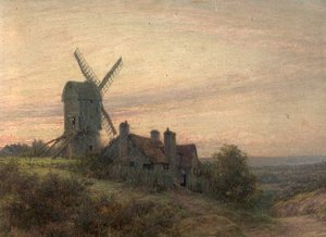 Nottingham Ormanı ve Yel Değirmeni by James T. Hart