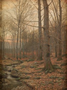 Ormanda Kış, Betws-y-Coed (suluboya ve suluboya)