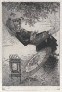 Hamak, 1880. by James Tissot