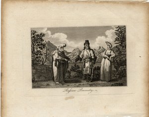 Rus Köylü Elbiseleri, yaklaşık 1775 by James Tookey