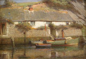 Riverside Cottage (tuval üzerine yağlı boya)