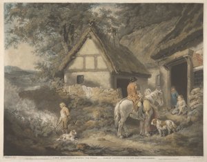 Yabani Otları Yakmakta Çalışan Bir Çocuk by James Ward