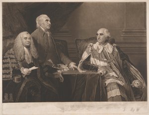 John Dunning, 1. Baron Ashburton, Albay Isaac Barre ve William Petty, 2. Shelburne Kontu, Lansdowne Markisi ile birlikte by James Ward