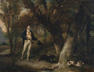 Papaz Thomas Levett ve Favori Köpeklerin Portresi, Horoz Vurma by James Ward