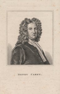 Henry Carey, R. Grave tarafından kazınmış, 1800 dolayları by James Wasdail