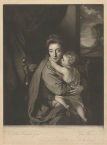 Caroline Curzon (kızlık soyadı Colyear), Lady Scarsdale ve Oğlu, Sayın John Curzon