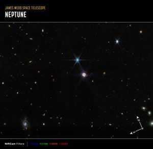 Neptün Geniş Alan (NIRCam Pusula Görüntüsü) by James Webb Space Telescope (NASA)