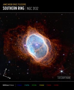 Güney Halka Bulutsusu (NIRCam Pusula Görüntüsü) by James Webb Space Telescope (NASA)