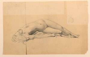 kadın çıplak by James Wells Champney