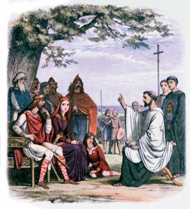 Aziz Augustine, Kral Ethelbert ve Kraliçe Bertha