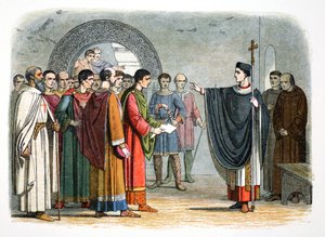 Thomas a Becket, Leicester Kontunun kendisine hüküm vermesini yasaklıyor, 1162 1864 by James William Edmund Doyle