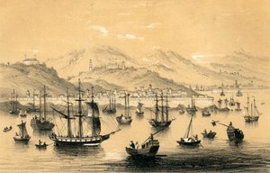 Amoy, İngiliz ticaretine geç antlaşma ile açılan beş limandan biri, 1847.