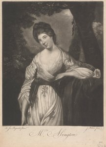 Bayan Frances Abington (kızlık soyadı Barton) by James Wilson