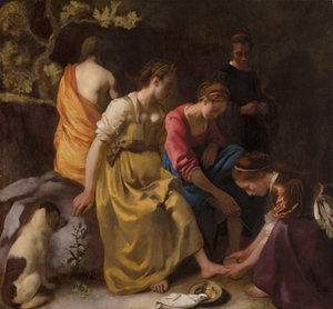 Diana and her Companions, c.1655-56 (oil on canvas) by Johannes Vermeer