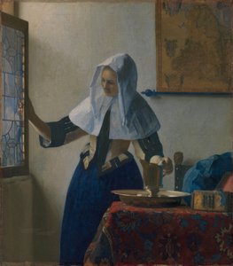 Sürahili Genç Kadın, 1662 dolayları (tuval üzerine yağlı boya) by Johannes Vermeer