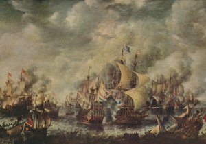 İngilizler ve Hollandalılar Arasında Deniz Kavgası Ter Heyde, Ağustos, 1653, 1914. by Jan Abrahamsz. Beerstraten