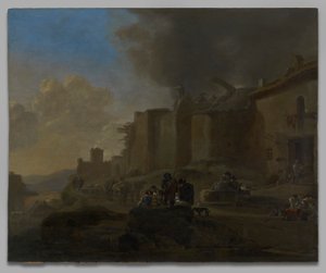 Nehir Kıyısında Köylüler by Jan Asselijn