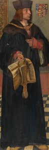 Maximilian I, Kutsal Roma İmparatoru (panel üzerine yağlıboya) by Jan August Hendrik Baron Leys