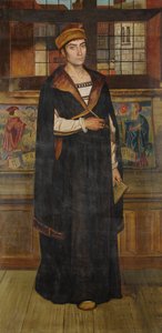 Ressam Quinten Massijs (tuval üzerine yağlıboya) by Jan August Hendrik Baron Leys