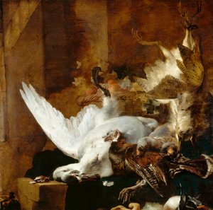 Ölü bir kuğu ile natürmort, c.1651