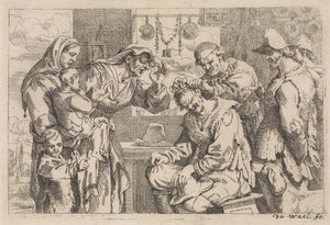 köy cerrahı Çeşitli tür sahneleri (dizi adı) by Jan Baptist de Wael