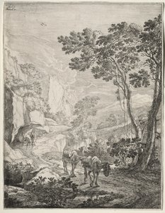 İki Katır. Ancona yakınlarındaki Rocca Aquatico by Jan Both