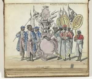 VOC hizmetinde Sinhalese askerleri ve Kandy kralının elçileri by Jan Brandes