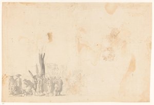 Sokak sahnesi Batavia by Jan Brandes