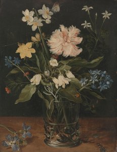 Bir Bardakta Çiçeklerle Natürmort Bardakta Çiçeklerle Natürmort by Jan Brueghel (I)