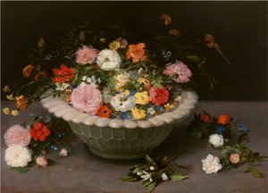 Çiçek vazosu, 1615. by Jan Brueghel the Elder