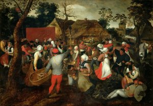 Düğün Dansı, ca. 1600. by Jan Brueghel the Elder