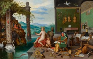 İşitme Alegorisi by Jan Brueghel the Younger