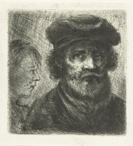 Genç adam ve sakallı adam by Jan Chalon