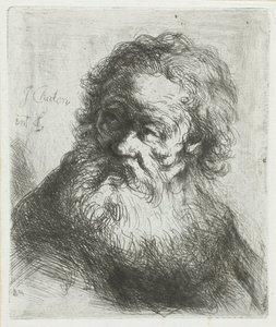 Sakallı yaşlı adam by Jan Chalon