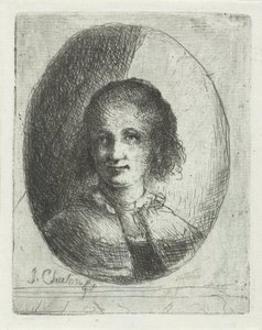 Portret van Christina Chalon by Jan Chalon