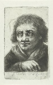 Yetişkin adam, sağ eli görünür by Jan Chalon