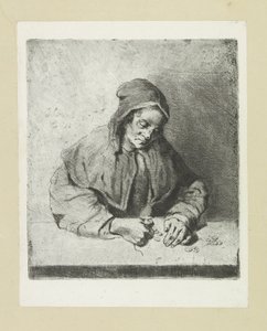 Vrouw die geld söyle The Compleat Work of Gravürler, John Chalon / Oeuvre Complette des Eaux Fortes par Jean Chalon (seri başlığı) by Jan Chalon