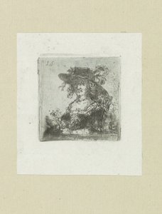 Zittende vrouw çapa ile bir araya geldi Komplet Gravür Çalışması, John Chalon / Oeuvre Complette des Eaux Fortes par Jean Chalon (seri başlığı) by Jan Chalon