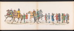 Leiden öğrencilerinin maskeli balosu, 1865 (levha 10) Leiden öğrenci birliğinin üyeleri tarafından 6 Haziran 1865