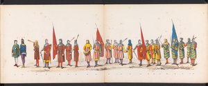 Leiden Öğrencilerinin Maskeli Balosu, 1865 (levha 13) Leiden öğrenci birliğinin üyeleri tarafından 6 Haziran 1865