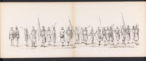 Leiden Öğrencilerinin Maskeli Balosu, 1865 (levha 13) Leiden öğrenci birliğinin üyeleri tarafından 6 Haziran 1865