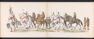 Leiden Öğrencilerinin Maskeli Balosu, 1865 (plaka 5) Leiden öğrenci birliğinin üyeleri tarafından 6 Haziran 1865